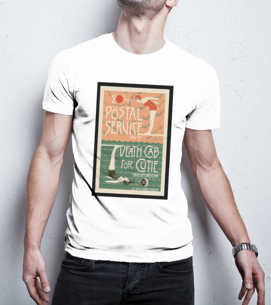 20th Anniversary Postal Service Give Up Death Cab For Cutie Transatlanticism Oct 10 The Greek Theatre Berkeley T-Shirt