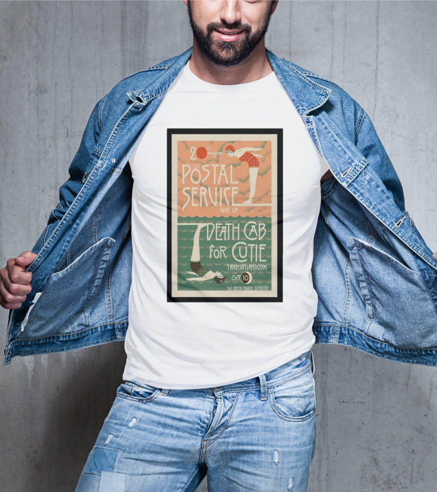 20th Anniversary Postal Service Give Up Death Cab For Cutie Transatlanticism Oct 10 The Greek Theatre Berkeley T-Shirt