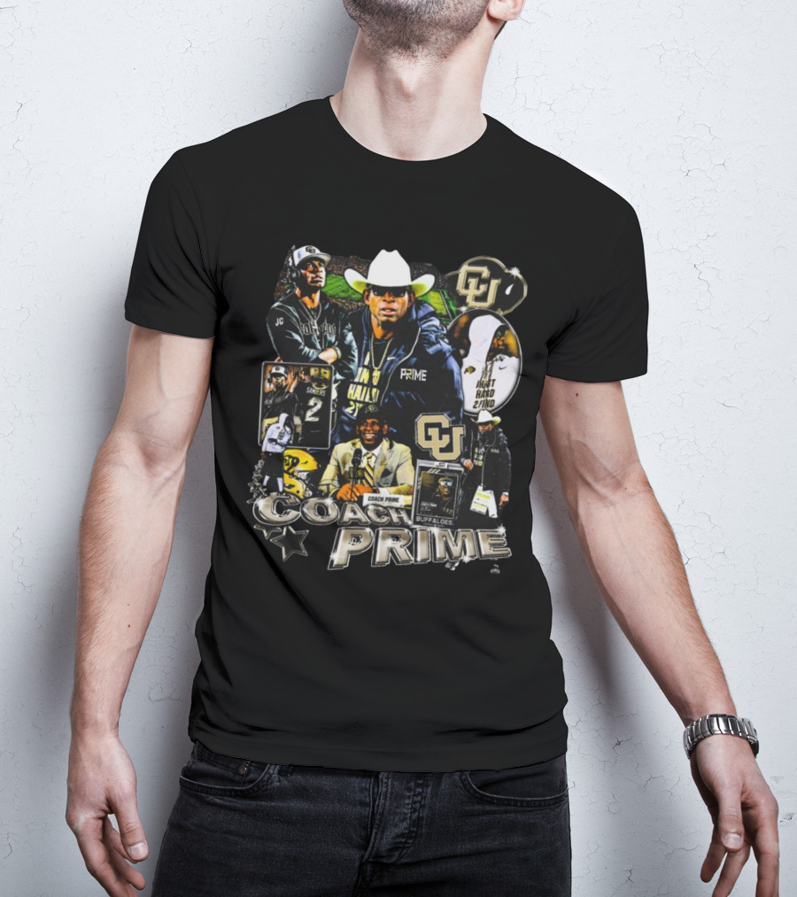 Coach Prime Deion Sanders Football Legend CU Buffs Athletic Excellence T-Shirt