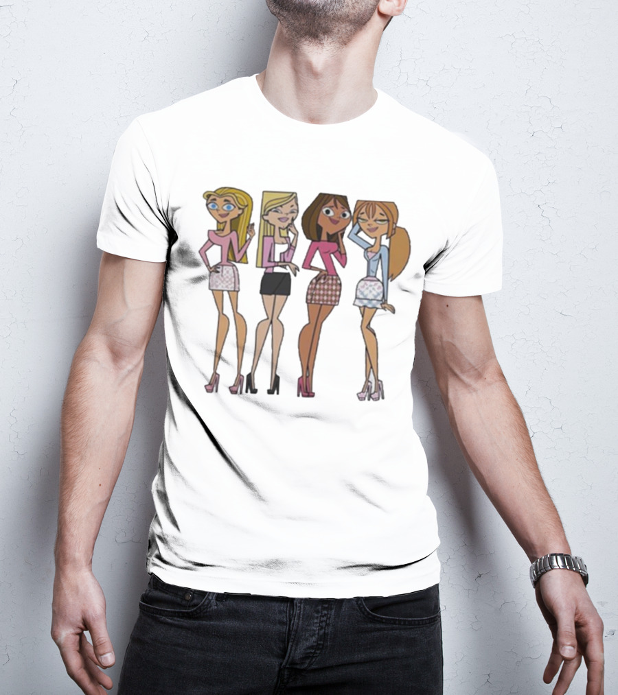Mean Girls X Total Drama Island Characters Crossover T-Shirt