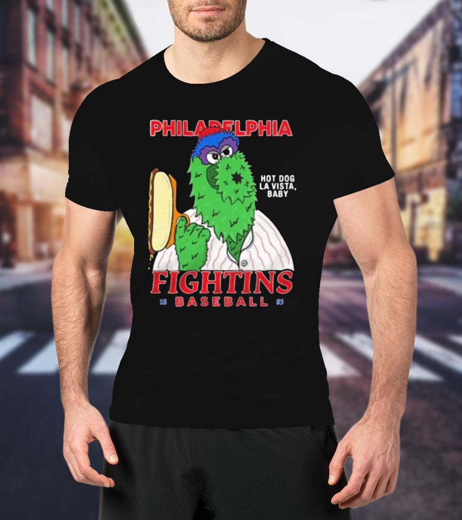 Philadelphia Phillies Phanatic Fightins Baseball Hot Dog La Vista Baby T-Shirt