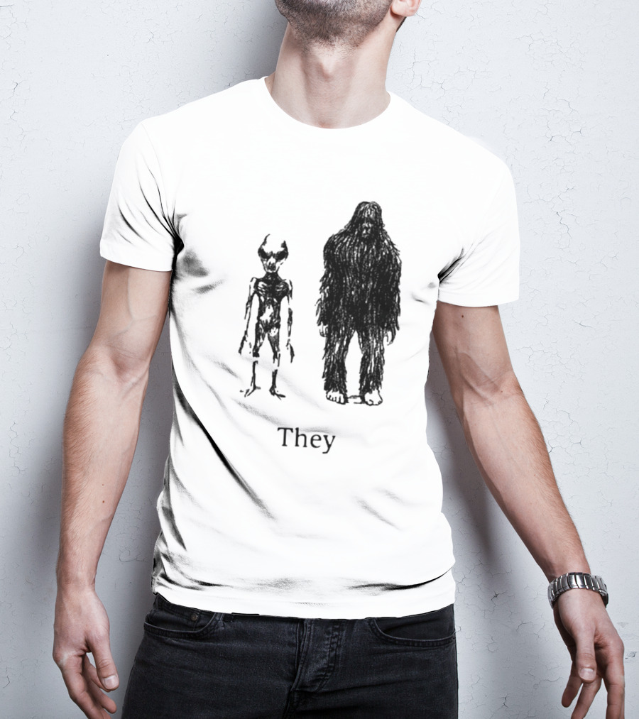 Cryptids They Sage Green T-Shirt