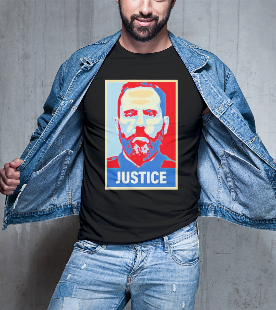 Justice Jack Smith Iconic Red And Blue T-Shirt