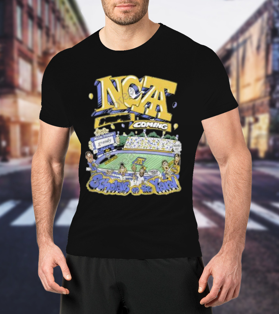 Frko X NC A&t Homecoming Scholars On The Yard Stadium Cartoon T-Shirt