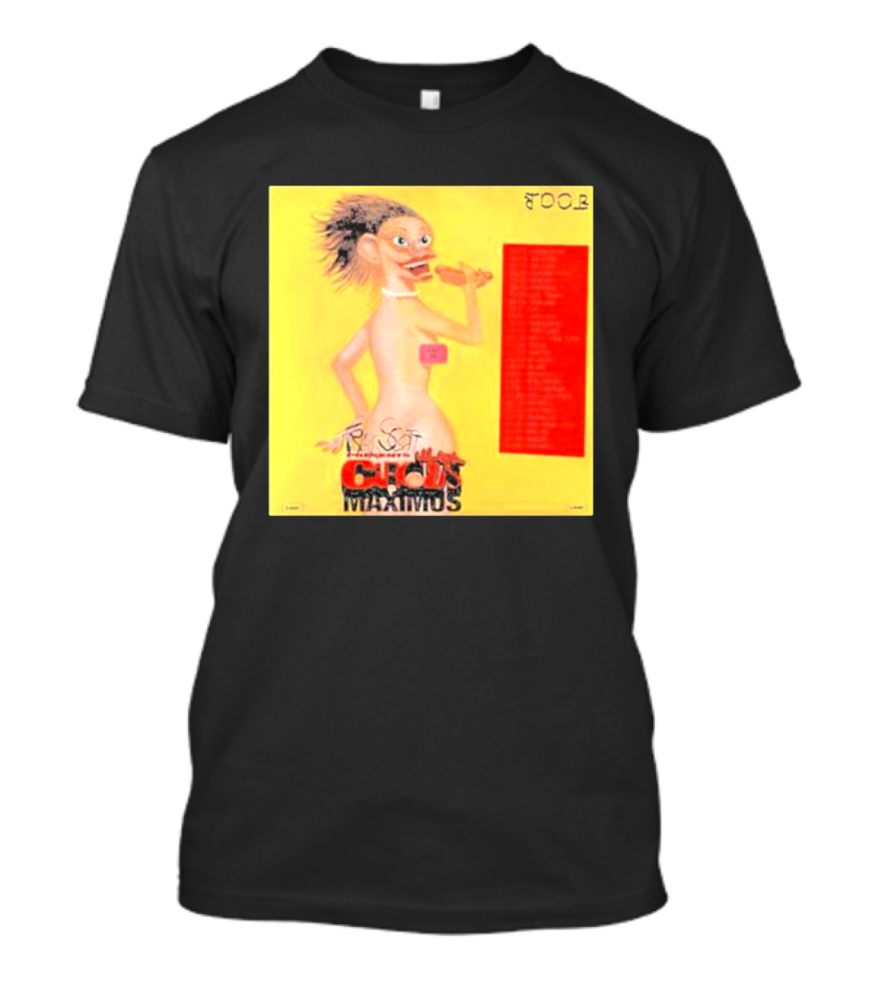 Travis Scott Circus Maximus Tour Artwork Character With Bold Letters And Tour Dates T-Shirt