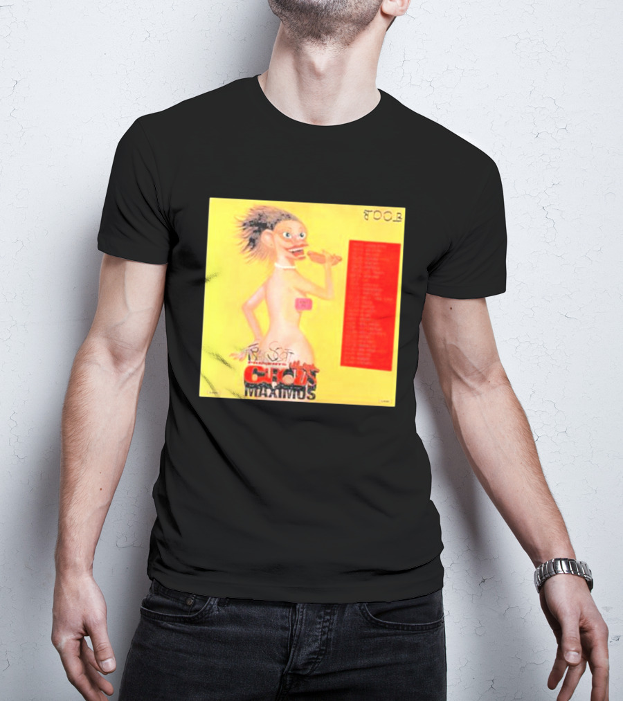 Travis Scott Circus Maximus Tour Artwork Character With Bold Letters And Tour Dates T-Shirt