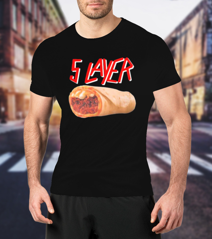 5 Layer Burrito South Of Healthy Specific Lads T-Shirt