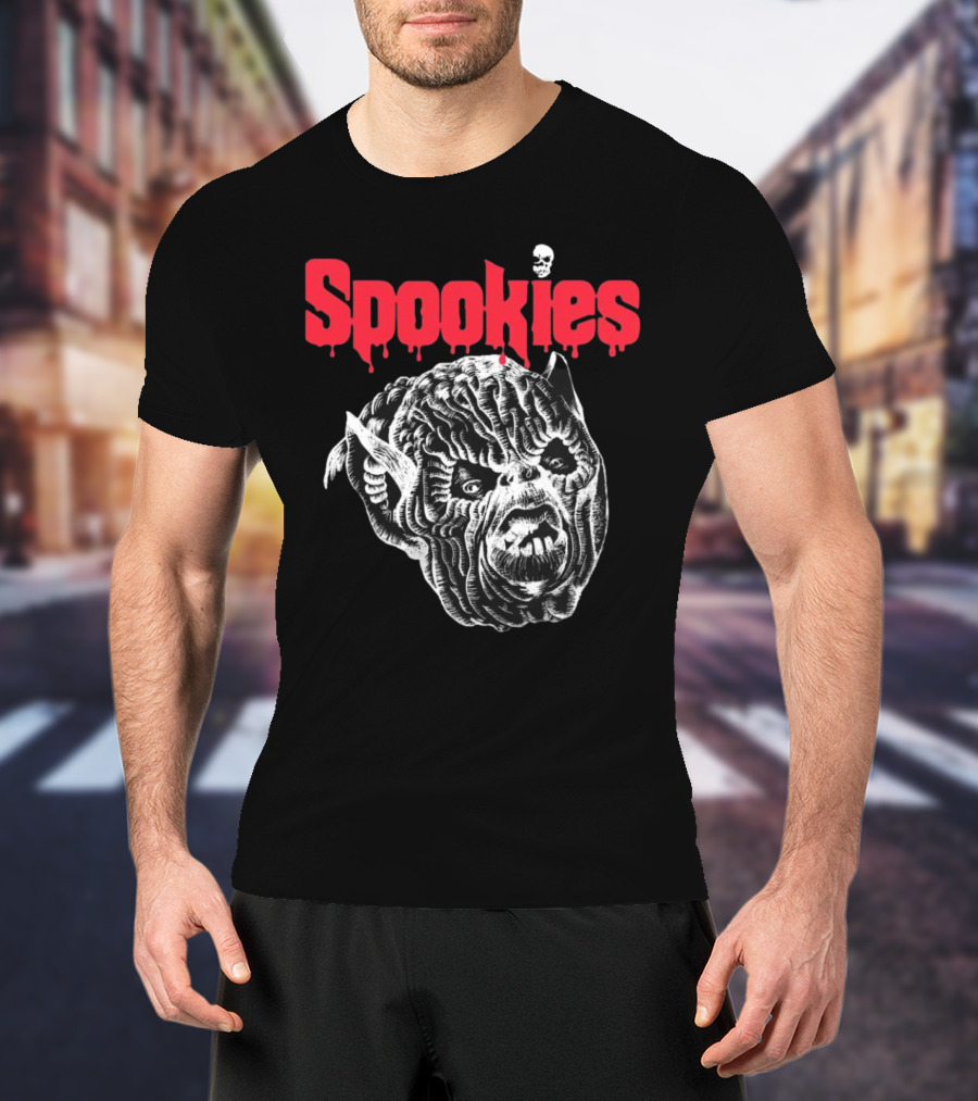 Spookies Terror Vision Creepy Monster Face Horror T-Shirt