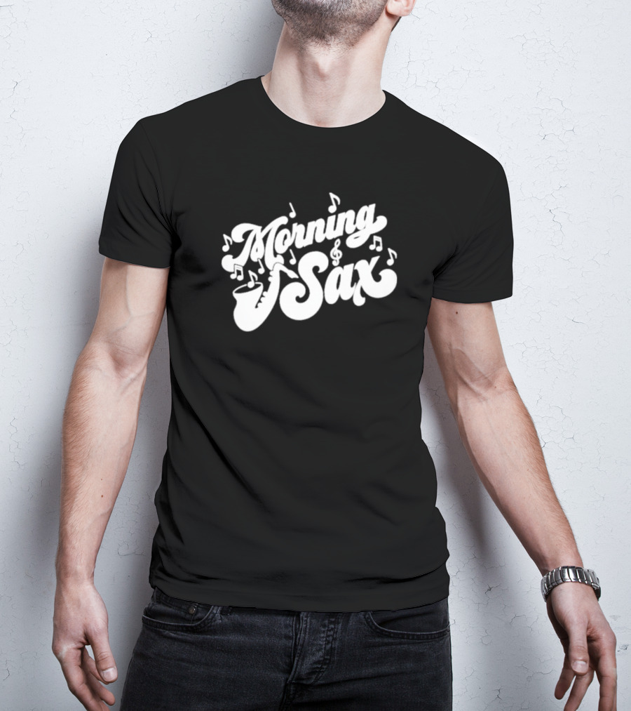 Boxyfresh Morning Sax Musical Notes T-Shirt