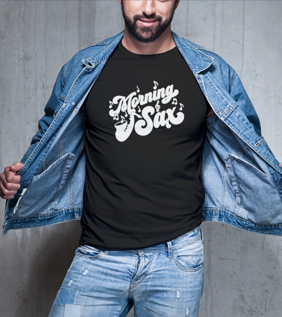 Boxyfresh Morning Sax Musical Notes T-Shirt