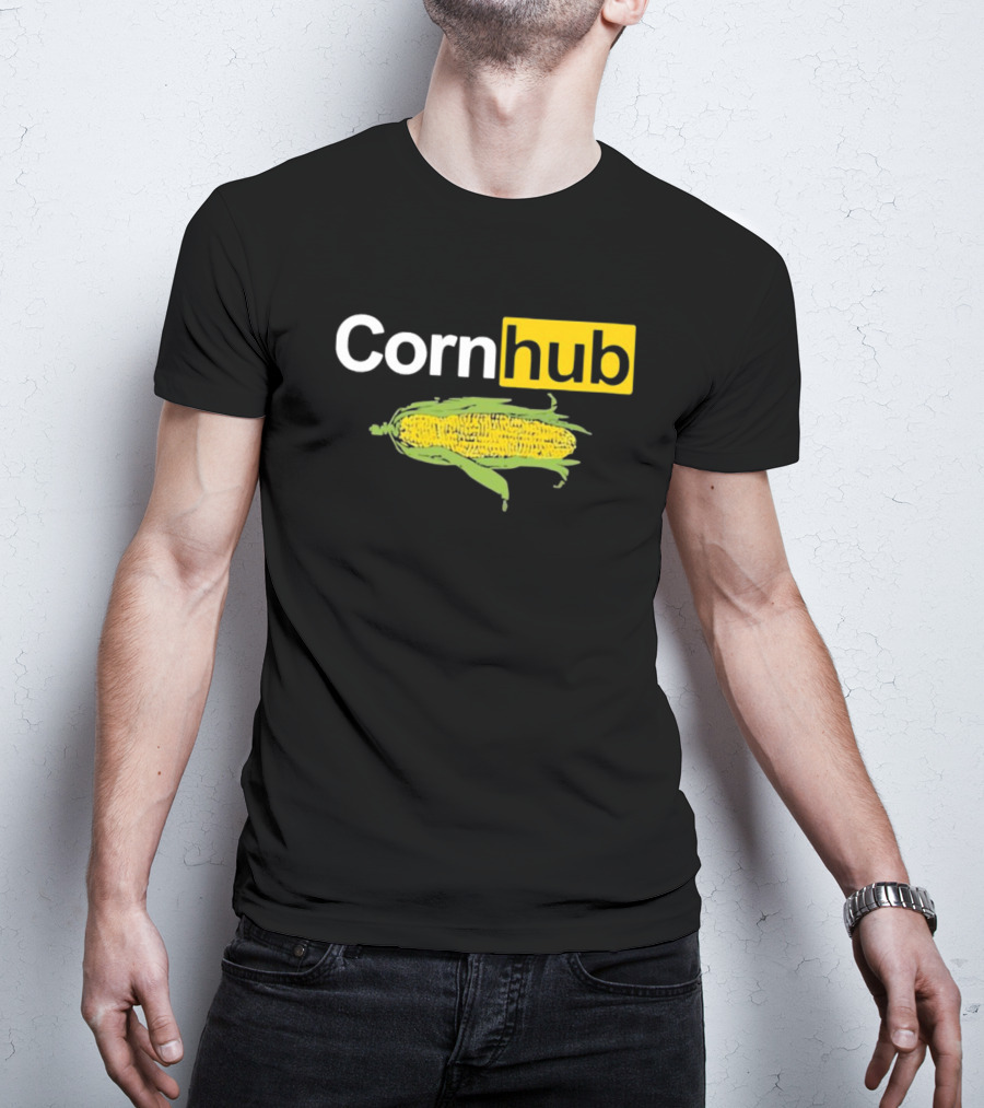 Corn Hub Parody With Corn Cob T-Shirt