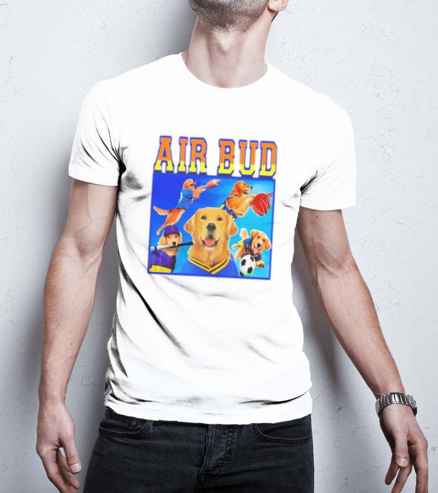 Air Bud Basketball Soccer Baseball Football Dog Iconic Movie Sports T-Shirt
