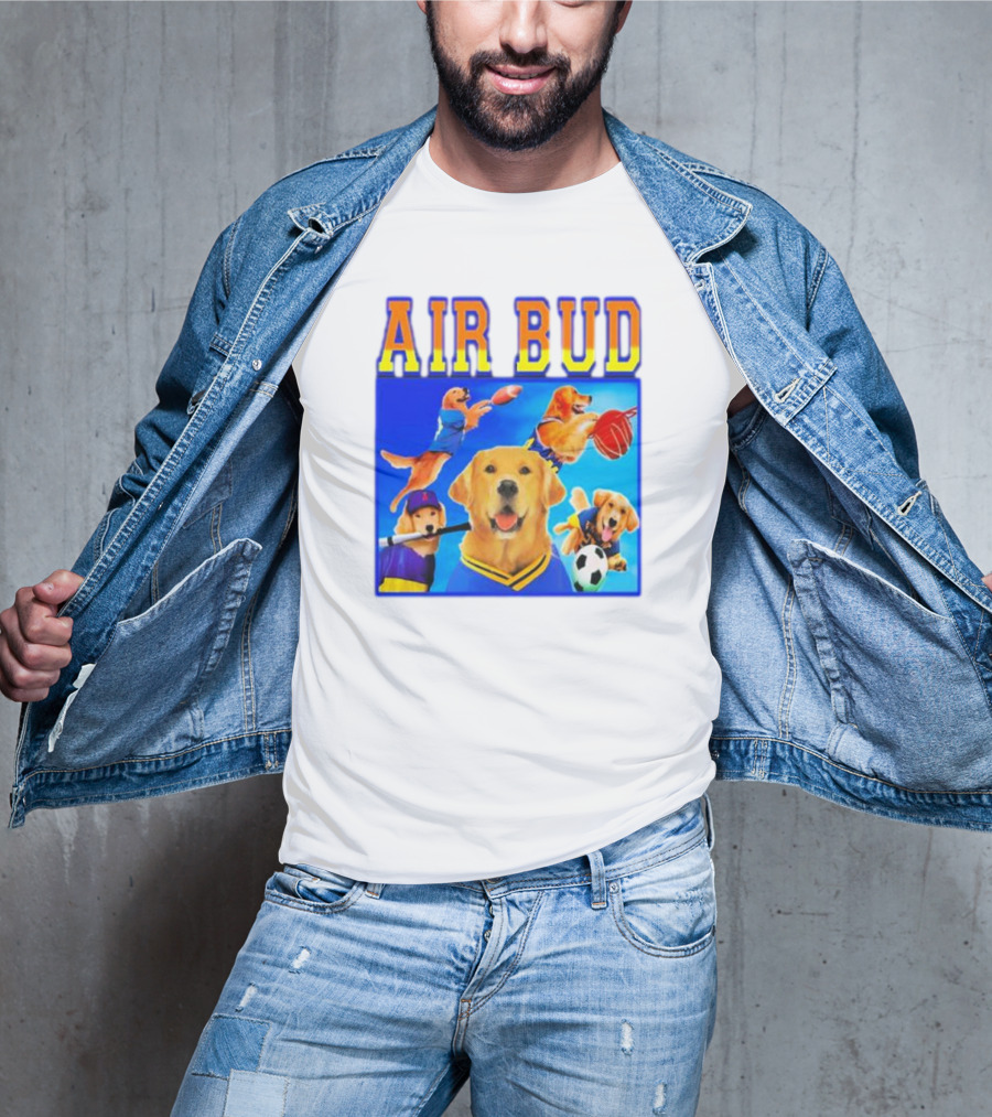 Air Bud Basketball Soccer Baseball Football Dog Iconic Movie Sports T-Shirt