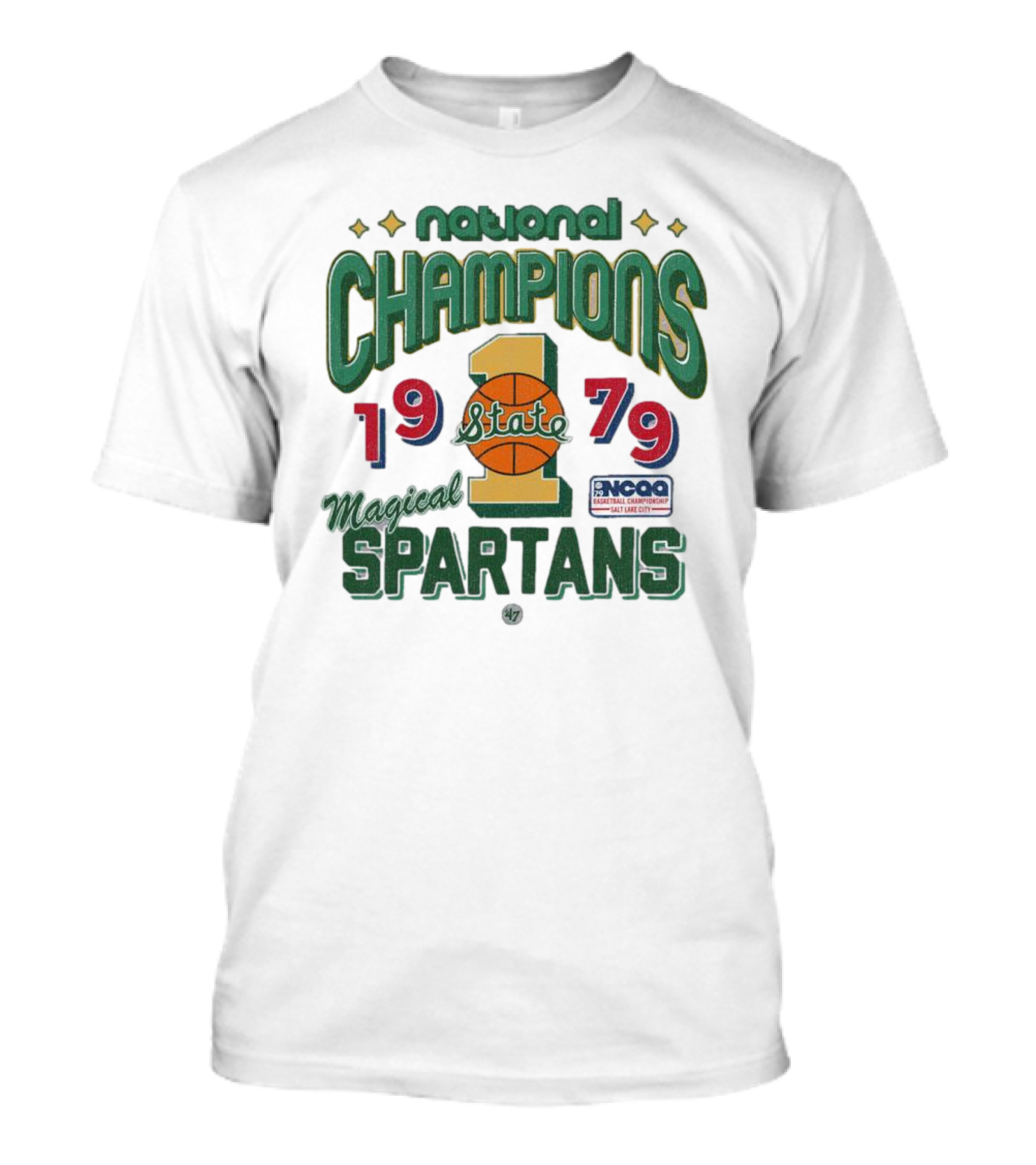 Michigan State Spartans Magical 1979 National Champions NCAA Basketball '47 Vintage T-Shirt