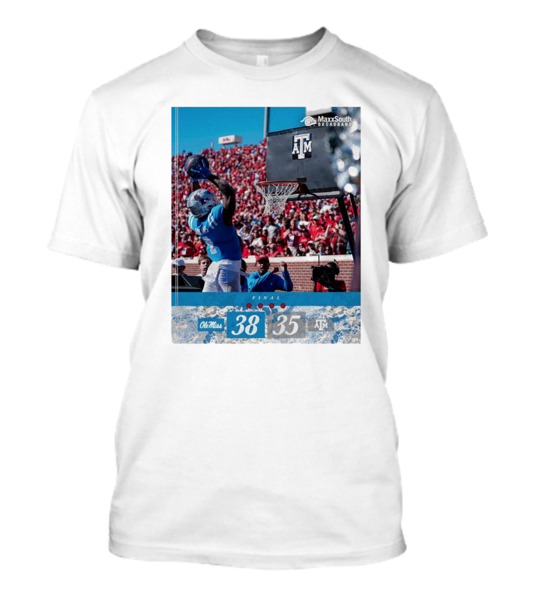 Ole Miss Beats Texas A&M 38-35 Nov 4 Football Game Final Score T-Shirt