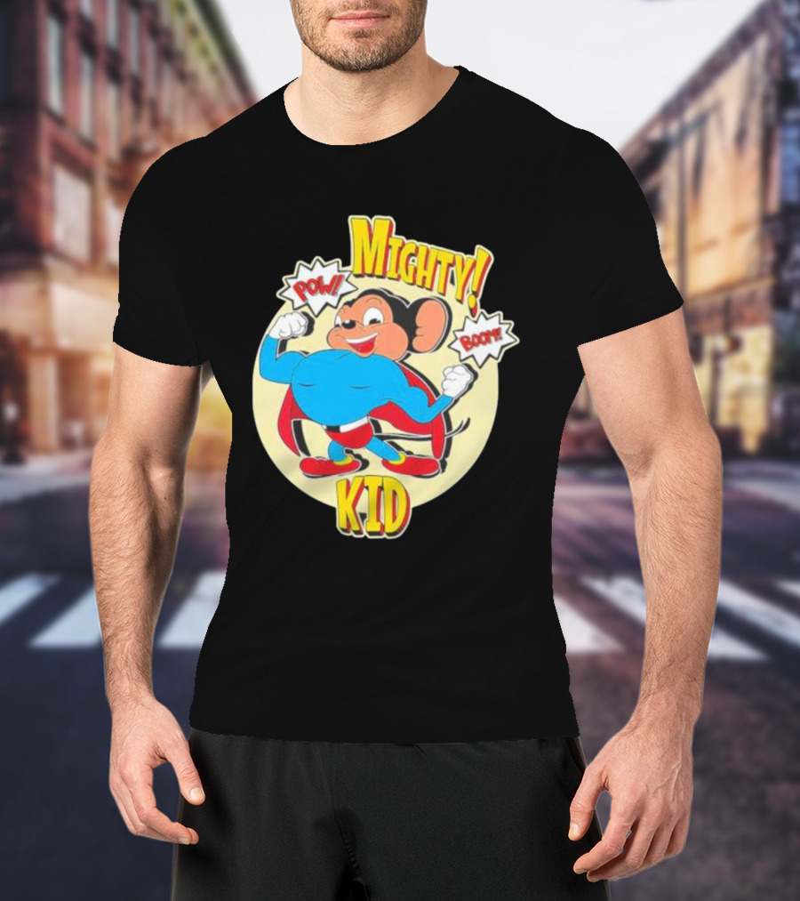 Mighty Kid Superhero Mouse Pow Boom Children's T-Shirt