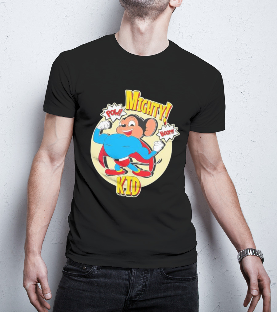 Mighty Kid Superhero Mouse Pow Boom Children's T-Shirt