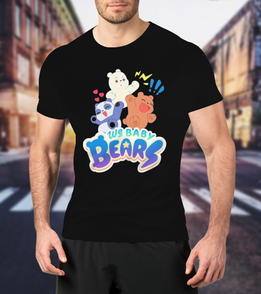We Baby Bears Trio With Happy Expressions T-Shirt