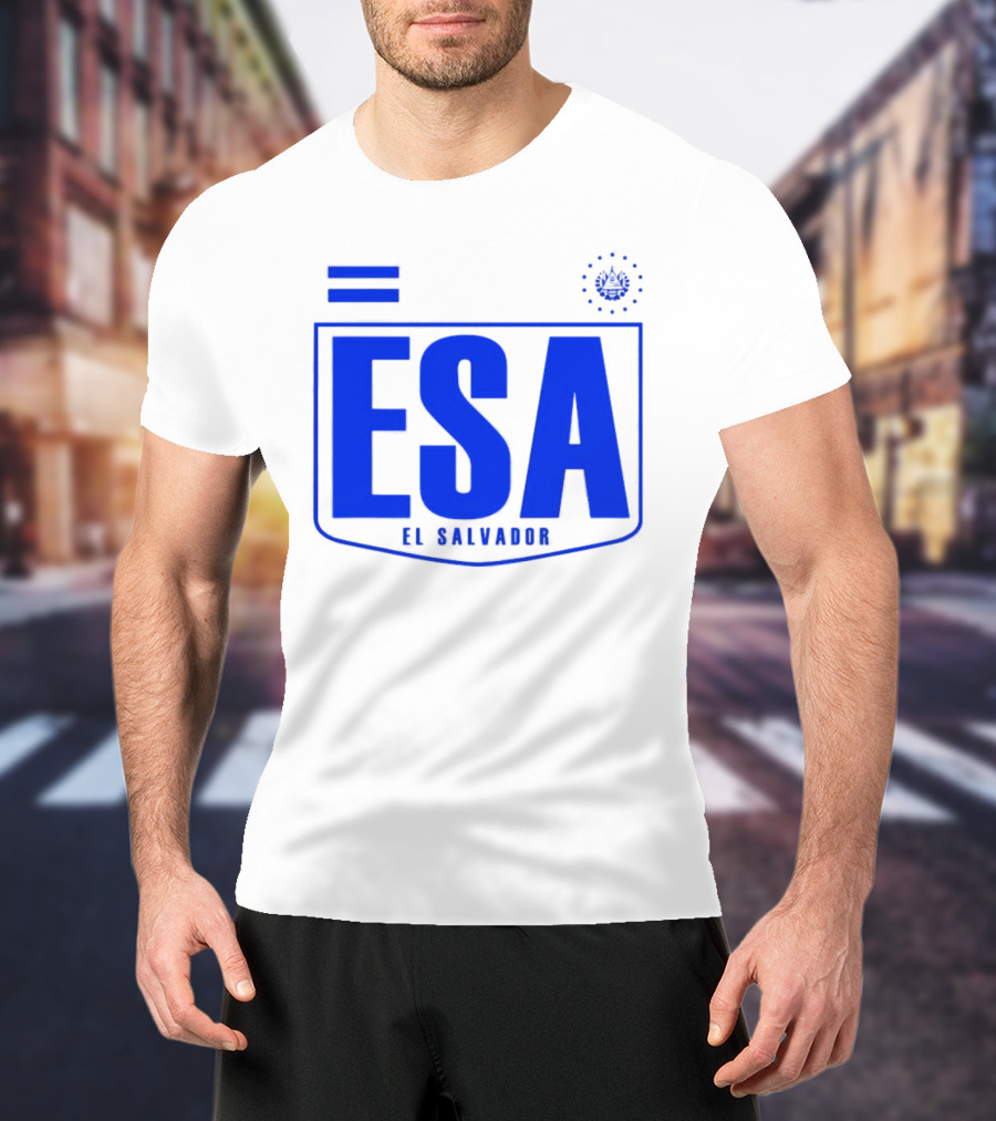 ESA El Salvador Logo Emblem With National T-Shirt