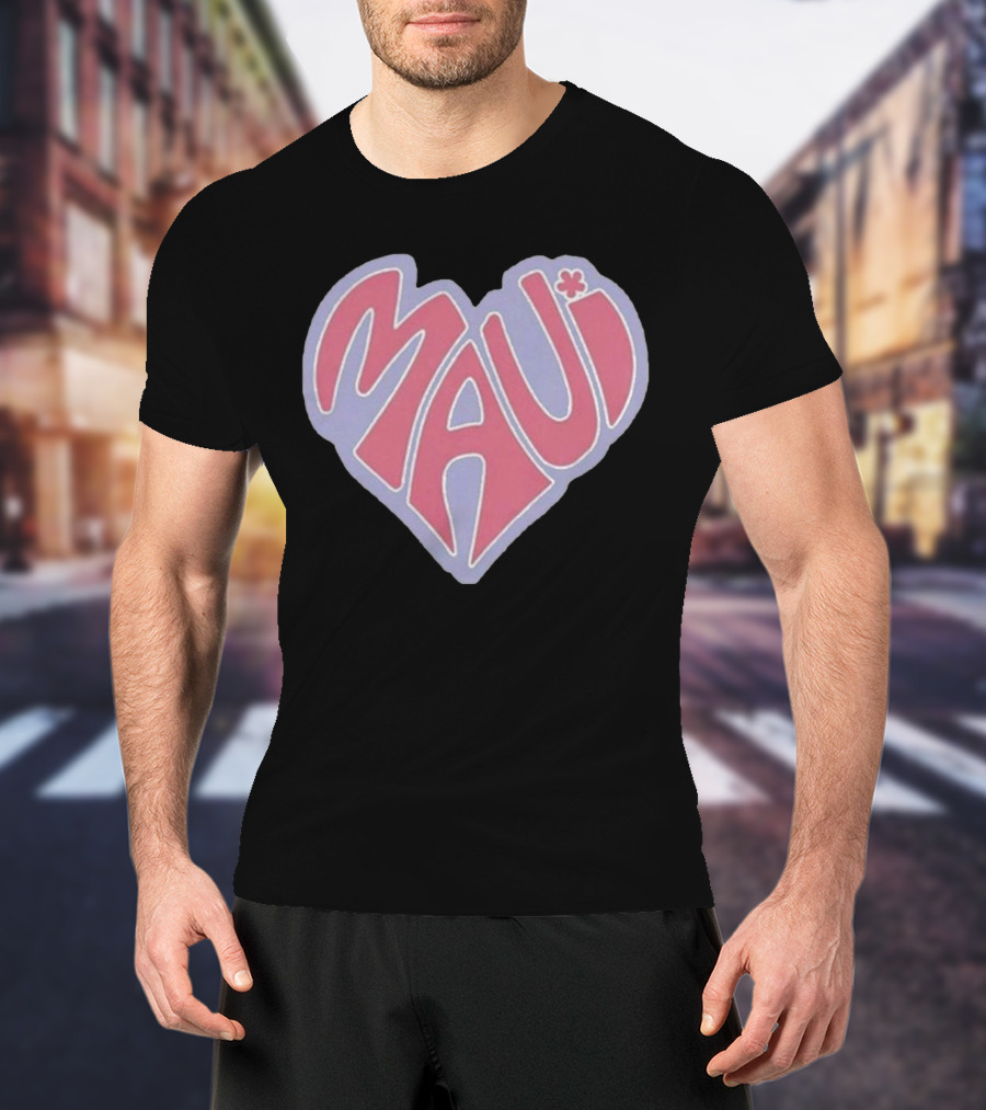 Maui Heart Retro T-Shirt