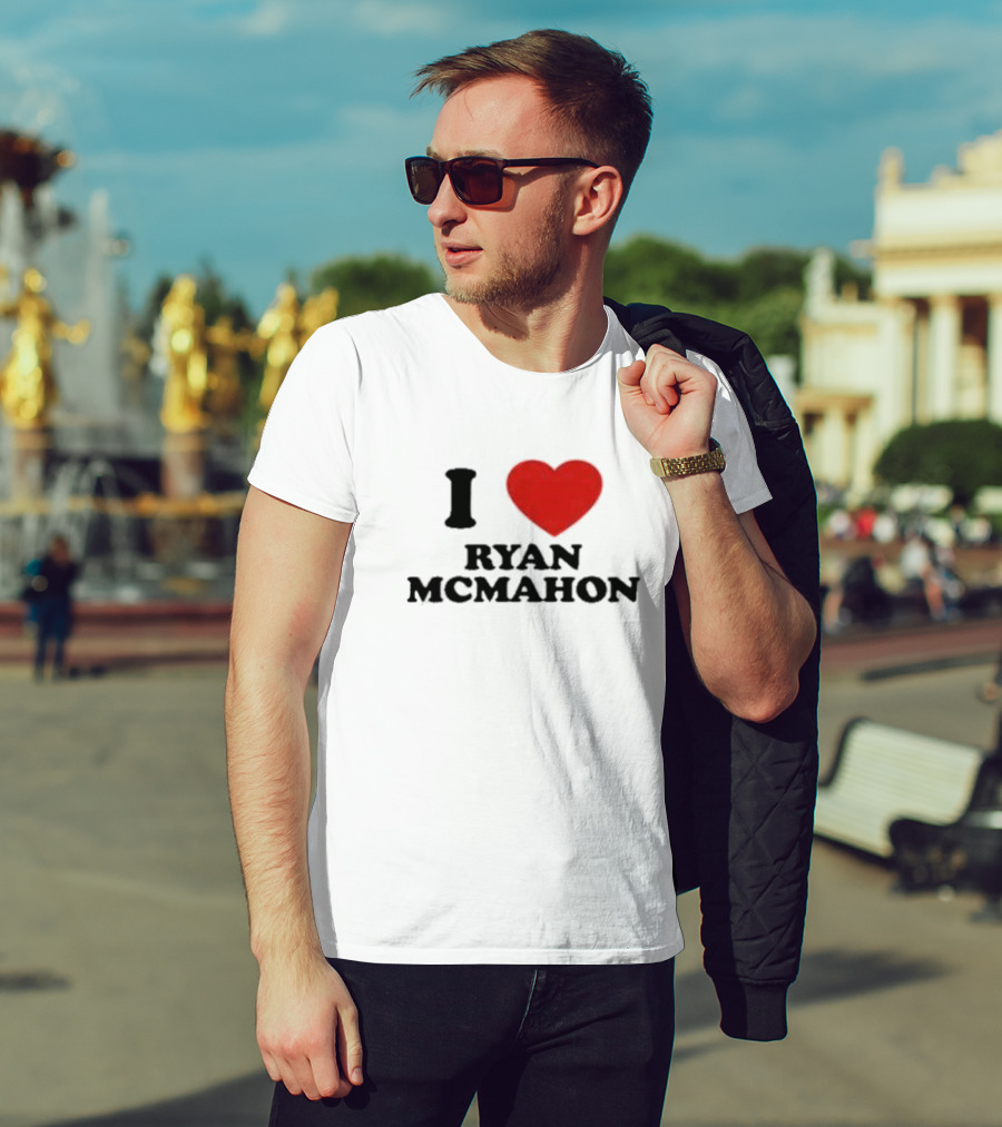 I Love Ryan McMahon Red Heart T-Shirt