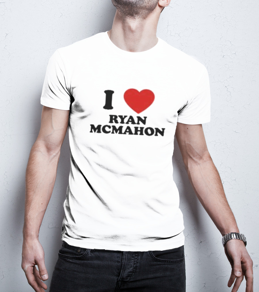 I Love Ryan McMahon Red Heart T-Shirt