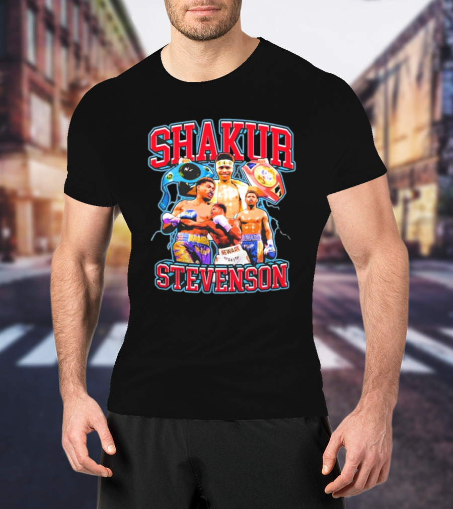 SHakur Stevenson Boxing Champion Newark Gloves T-Shirt