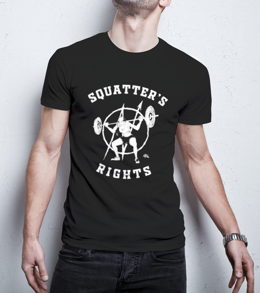 Squatter’s Rights Weightlifting Pentagram T-Shirt
