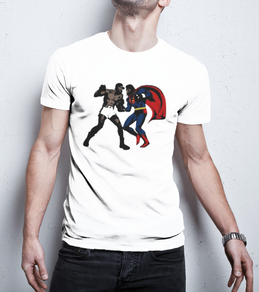 Superman Vs Muhammad Ali Iconic Showdown Classic Battle T-Shirt