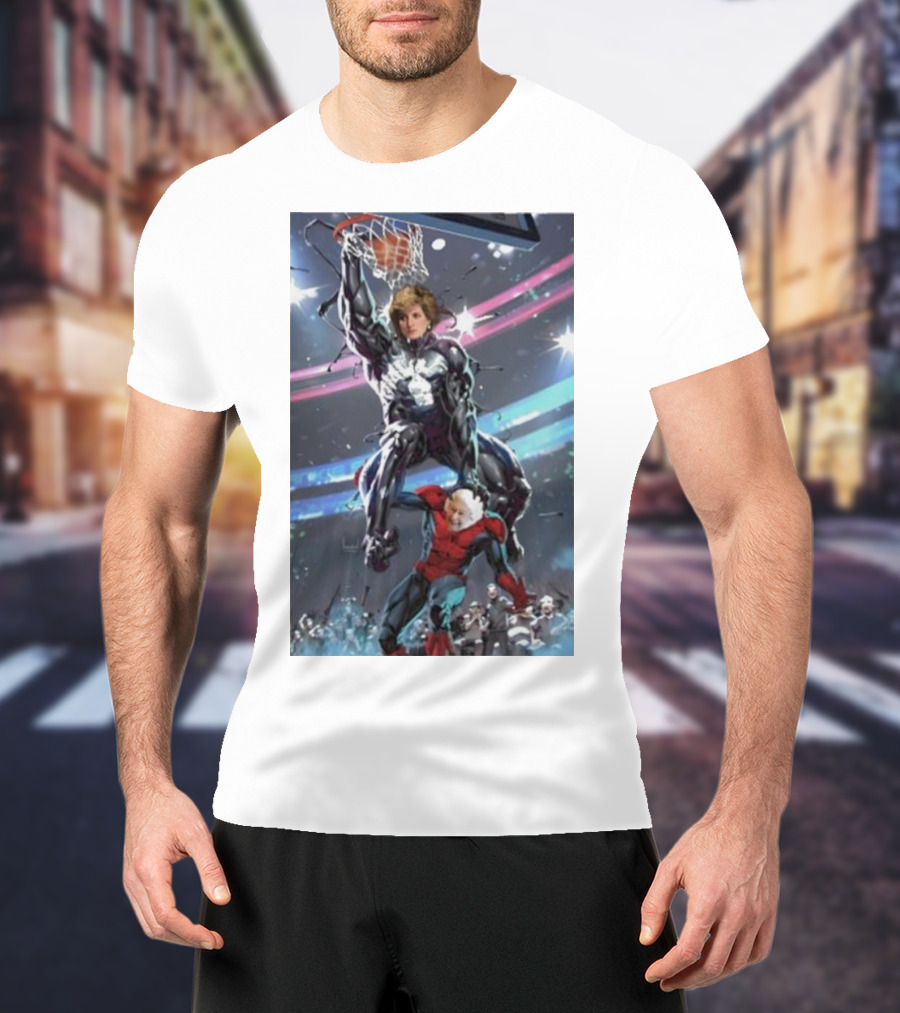 Princess Diana Venom Dunking On Spider-Man T-Shirt