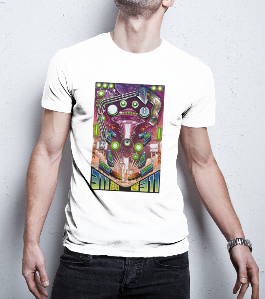 311 Playing In Wichita Hartman Events Center Wave T-Shirt