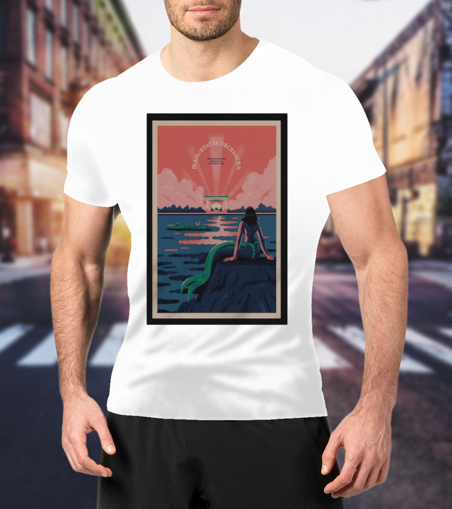 Manchester Orchestra Night Moves Fest November 04 Pensacola Mermaid T-Shirt
