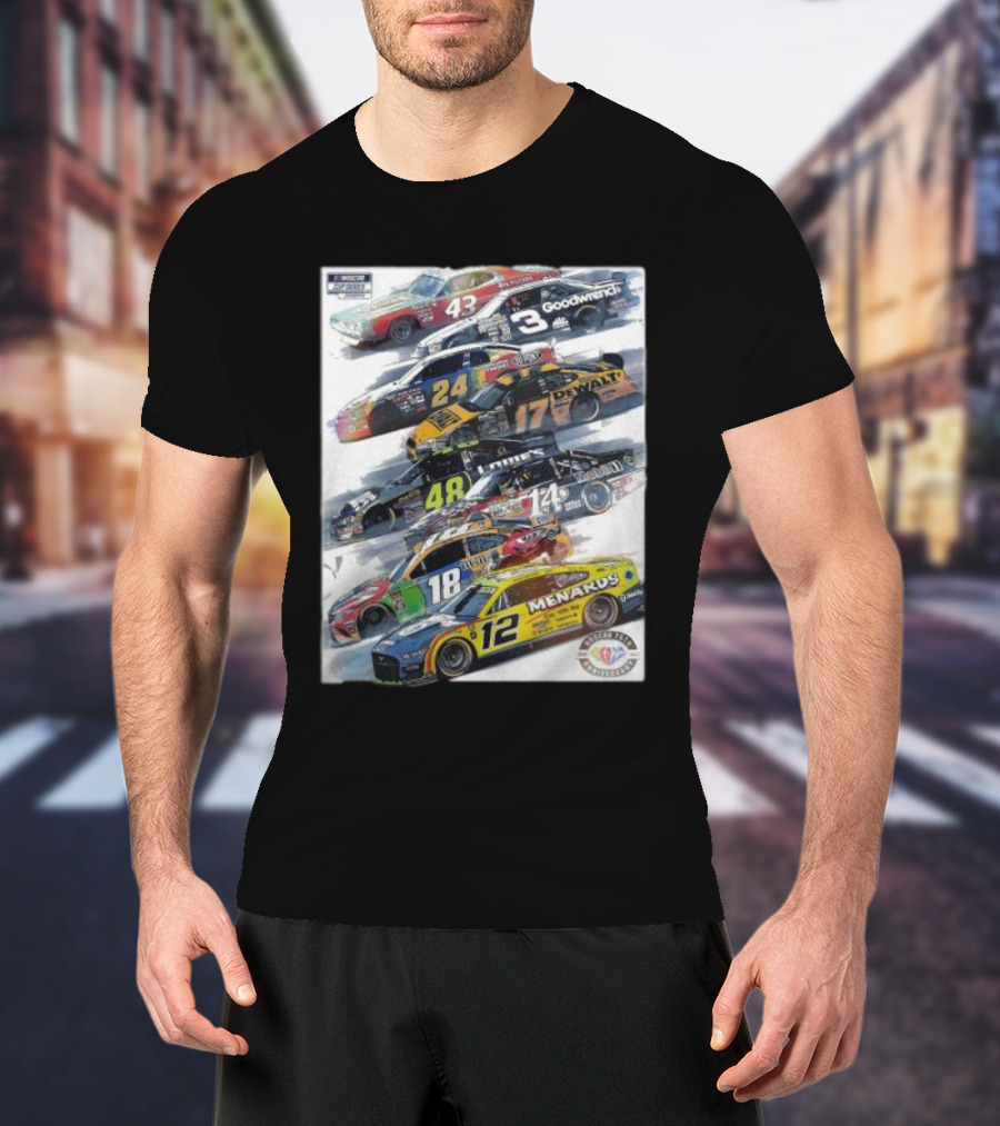 NASCAR Champions Cars 75 Years Of Heroes Racing Legends T-Shirt