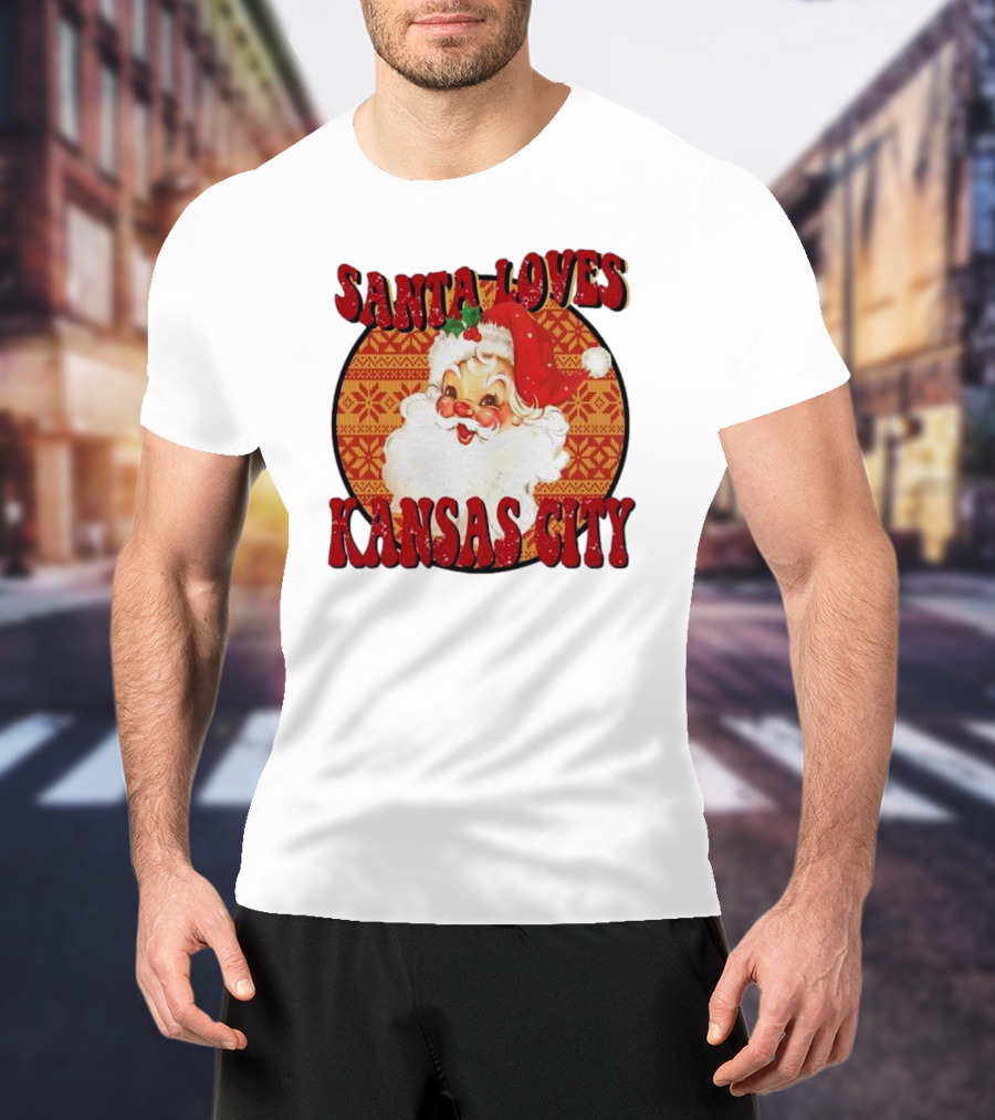 Santa Loves Kansas City T-Shirt