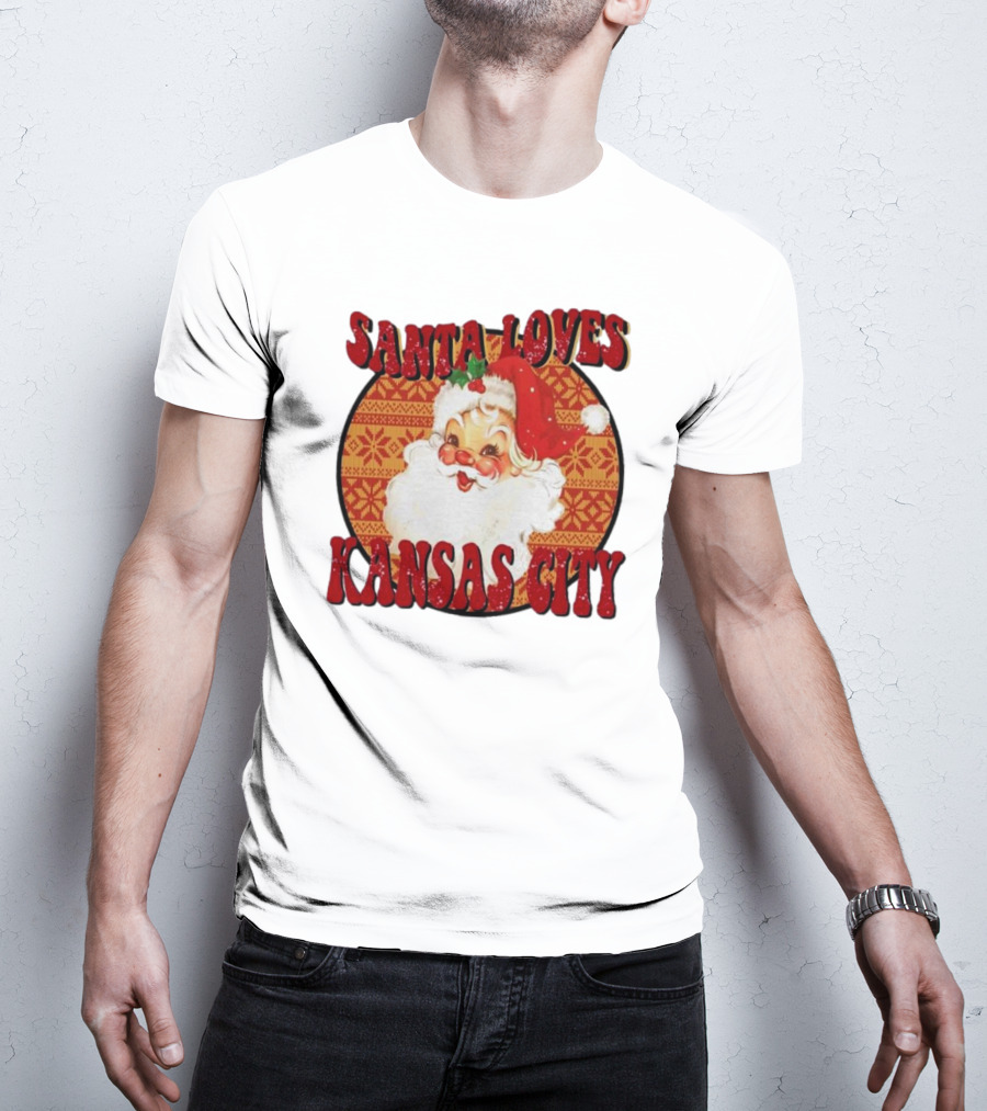 Santa Loves Kansas City T-Shirt