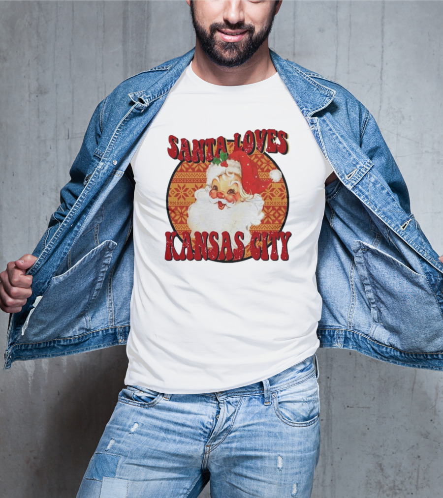 Santa Loves Kansas City T-Shirt