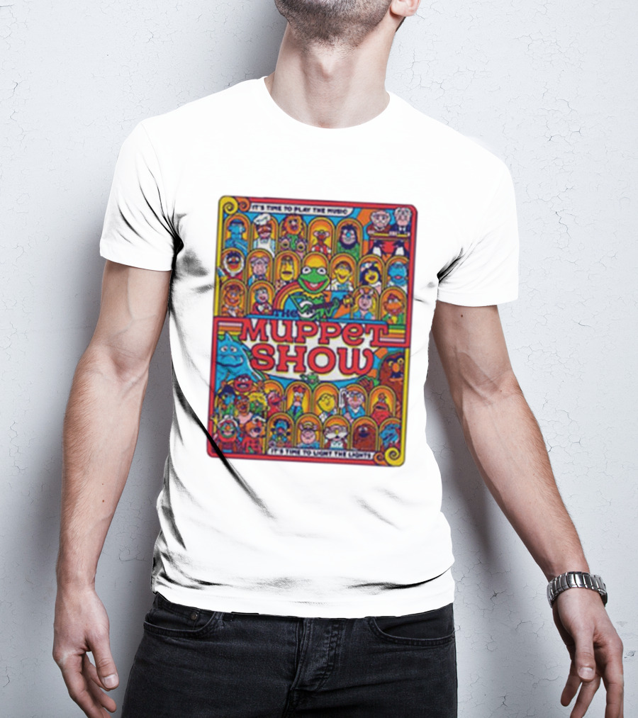 The Muppet Show It's Time To Play The Music It's Time To Light The Lights Retro Ensemble Edition T-Shirt