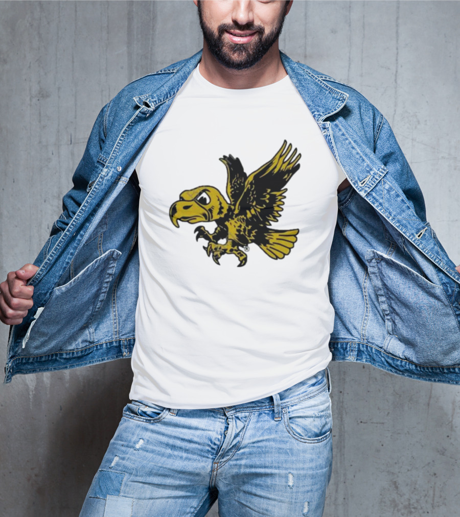 University Of Iowa Vintage Flying Herky Wall Decals T-Shirt