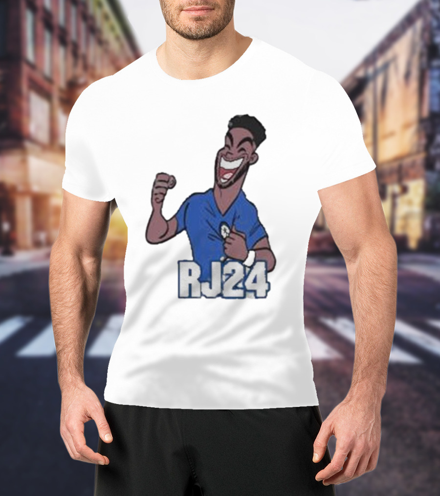 Reece James RJ24 Cartoon Blue Football T-Shirt