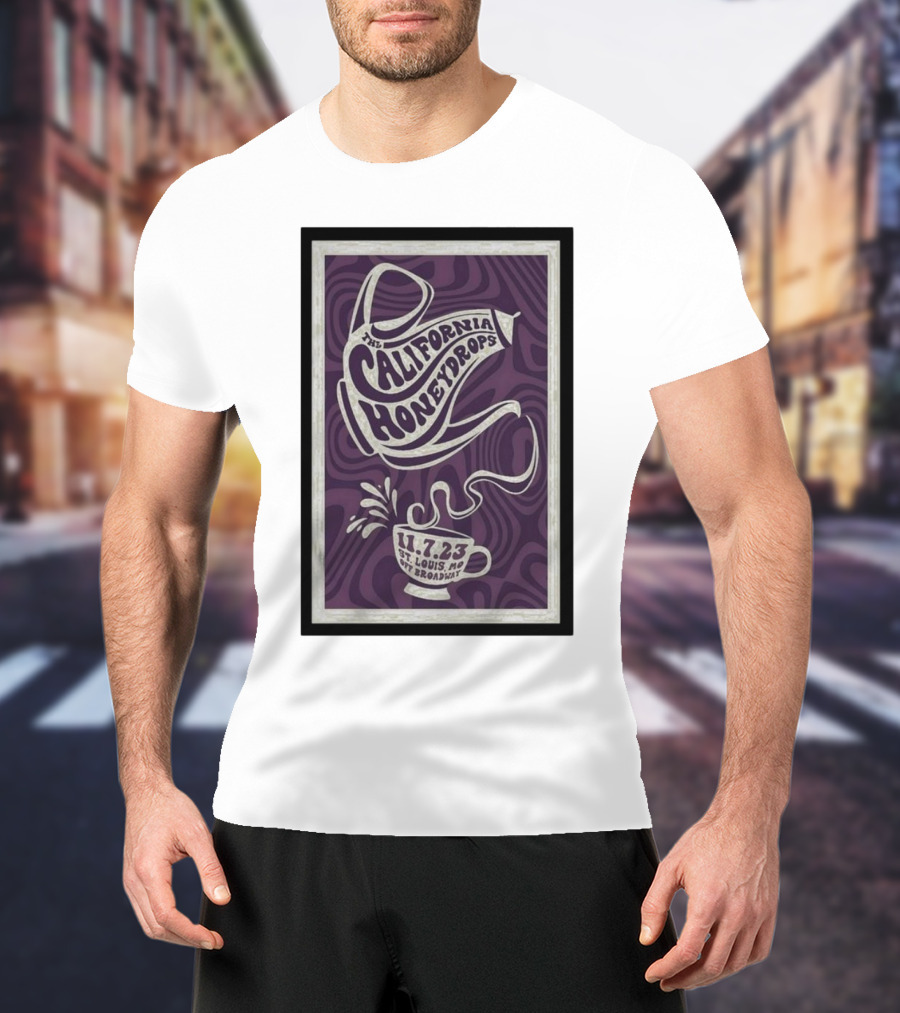 The California Honeydrops St Louis Off Broadway November 7 11.7.23 Psychedelic T-Shirt