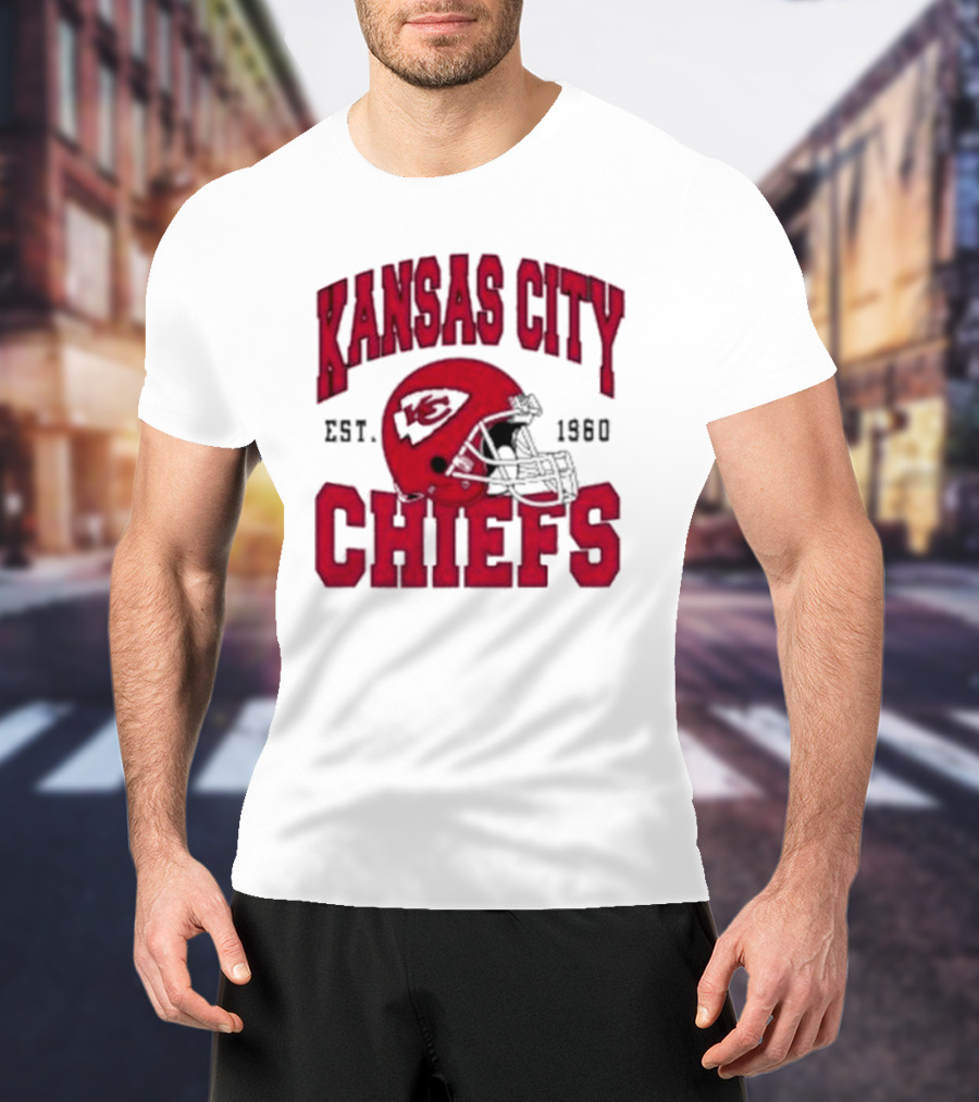 Kansas City Chiefs Est 1960 Helmet Chiefs Football T-Shirt