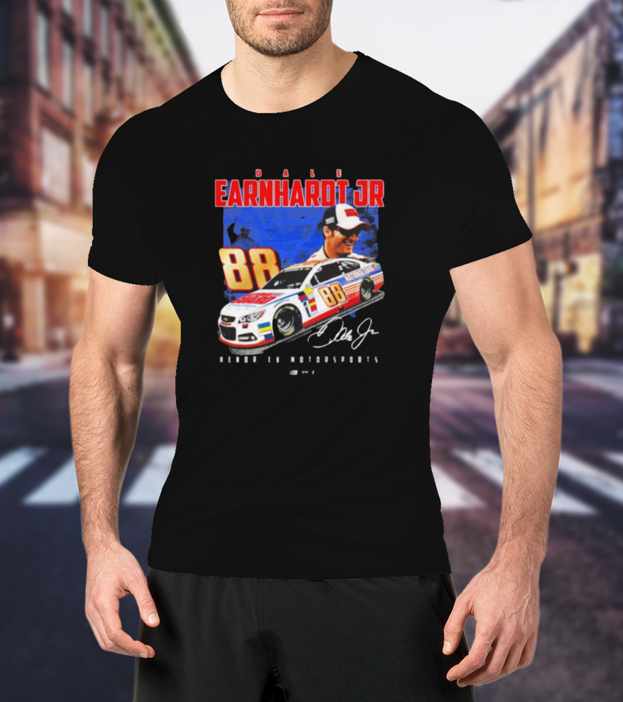 Dale Earnhardt Jr 88 National Guard Hendrick Motorsports Signature Car T-Shirt