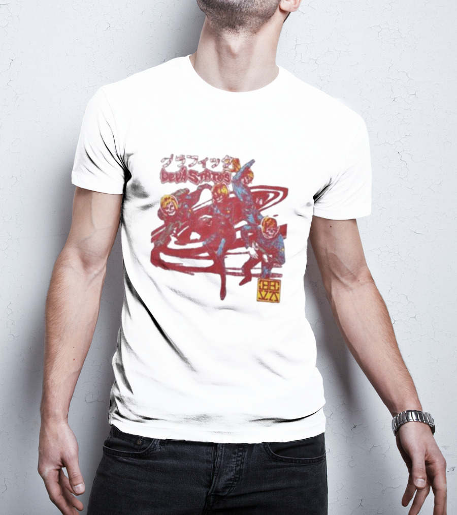 Deva States Astronauts Red Abstract T-Shirt