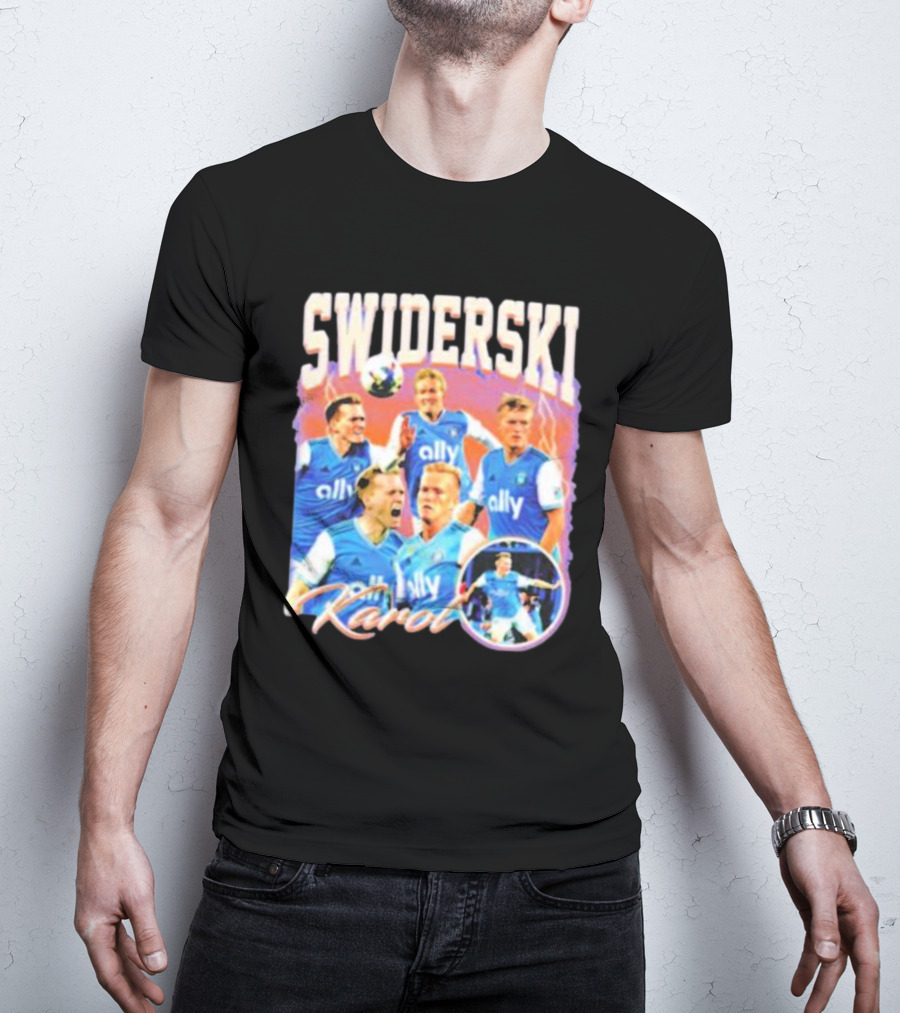 Karol Swiderski Ally Soccer Celebration Montage T-Shirt