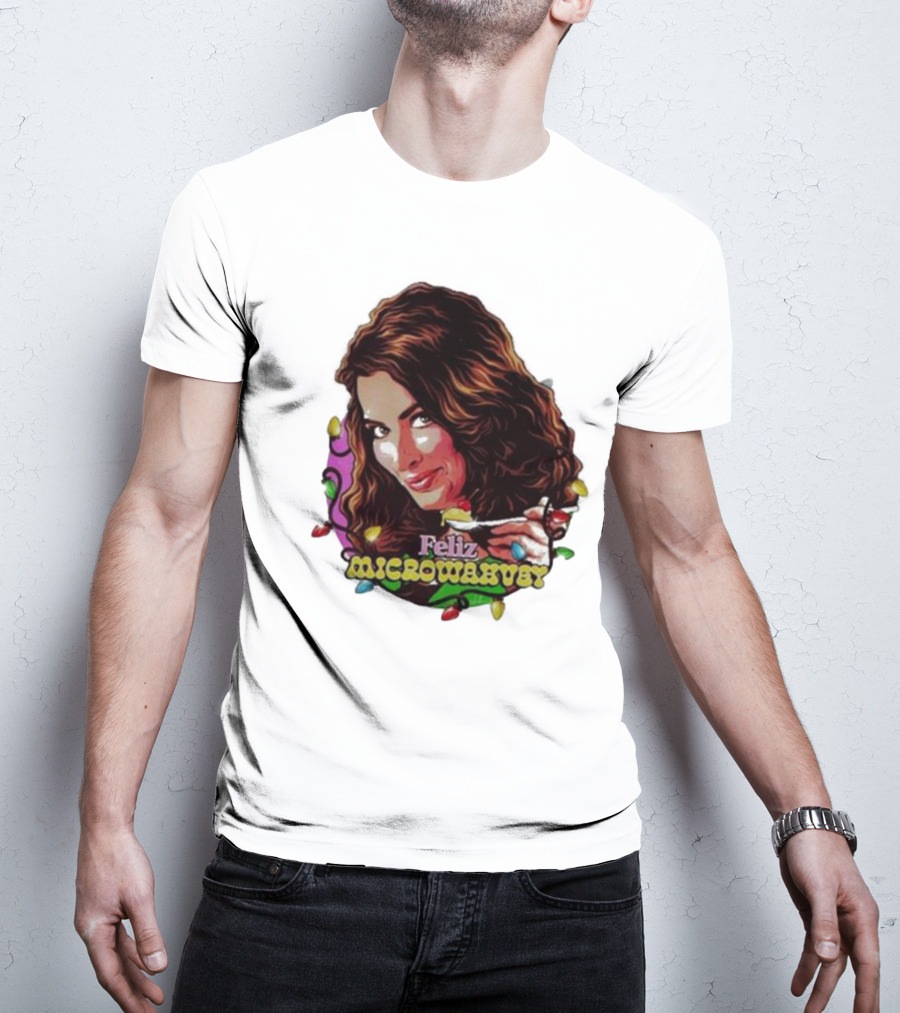 Feliz Microwavery Nordacious Holiday Lights T-Shirt