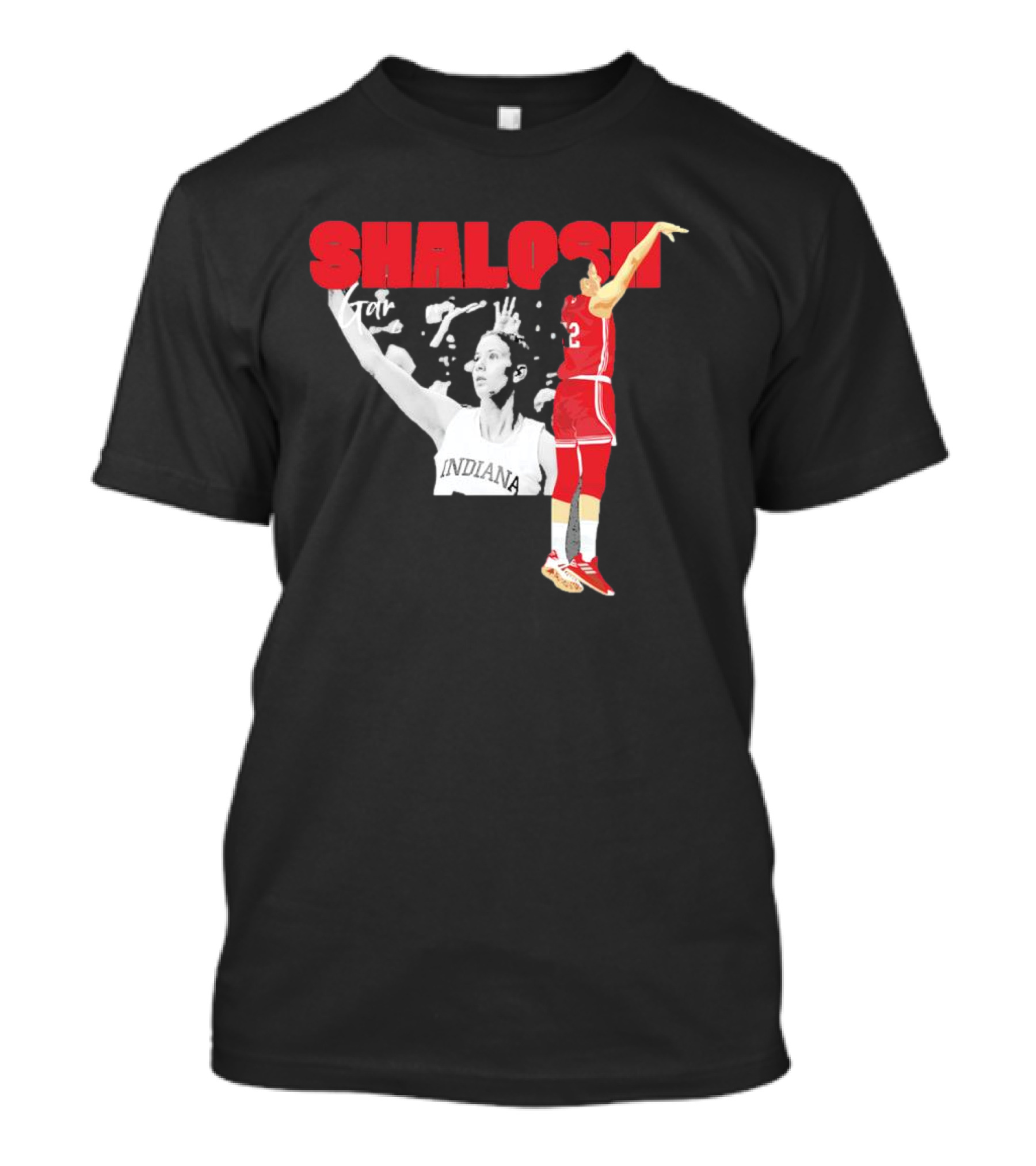 Yarden Garzon Shalosh Indiana Basketball Player Action Shot T-Shirt