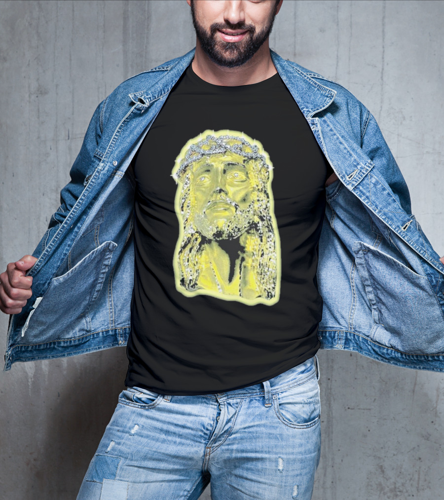 Jesus Piece Gold Diamond Crown Of Thorns Iconic Christian T-Shirt
