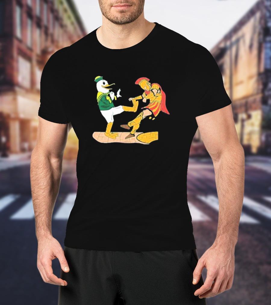Ports Or Kick Oregon Duck Vs. USC Trojan Kickoff Showdown T-Shirt