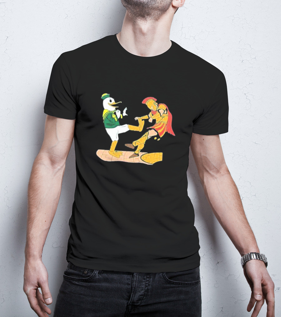 Ports Or Kick Oregon Duck Vs. USC Trojan Kickoff Showdown T-Shirt