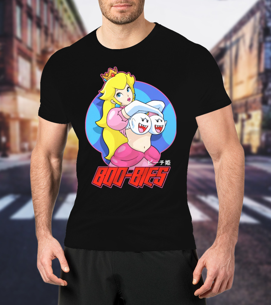 Princess Peach Boo-Bies ピーチ姫 T-Shirt